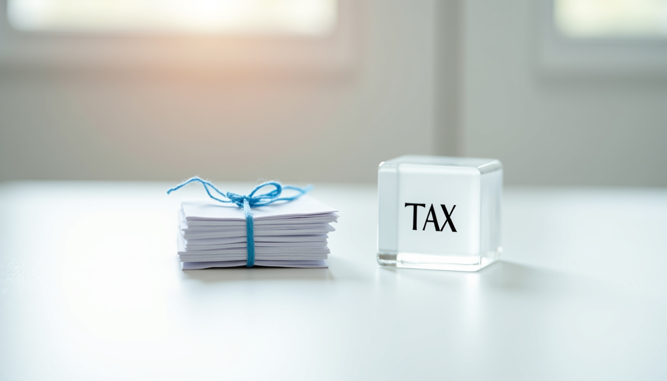 Illustration de documents fiscaux et d