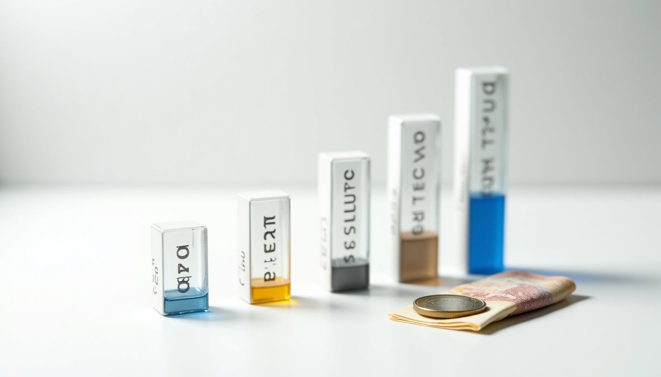 Comparaison visuelle des frais appliqués par différentes institutions lors d’un transfert d’argent de l’euro vers le yen japonais