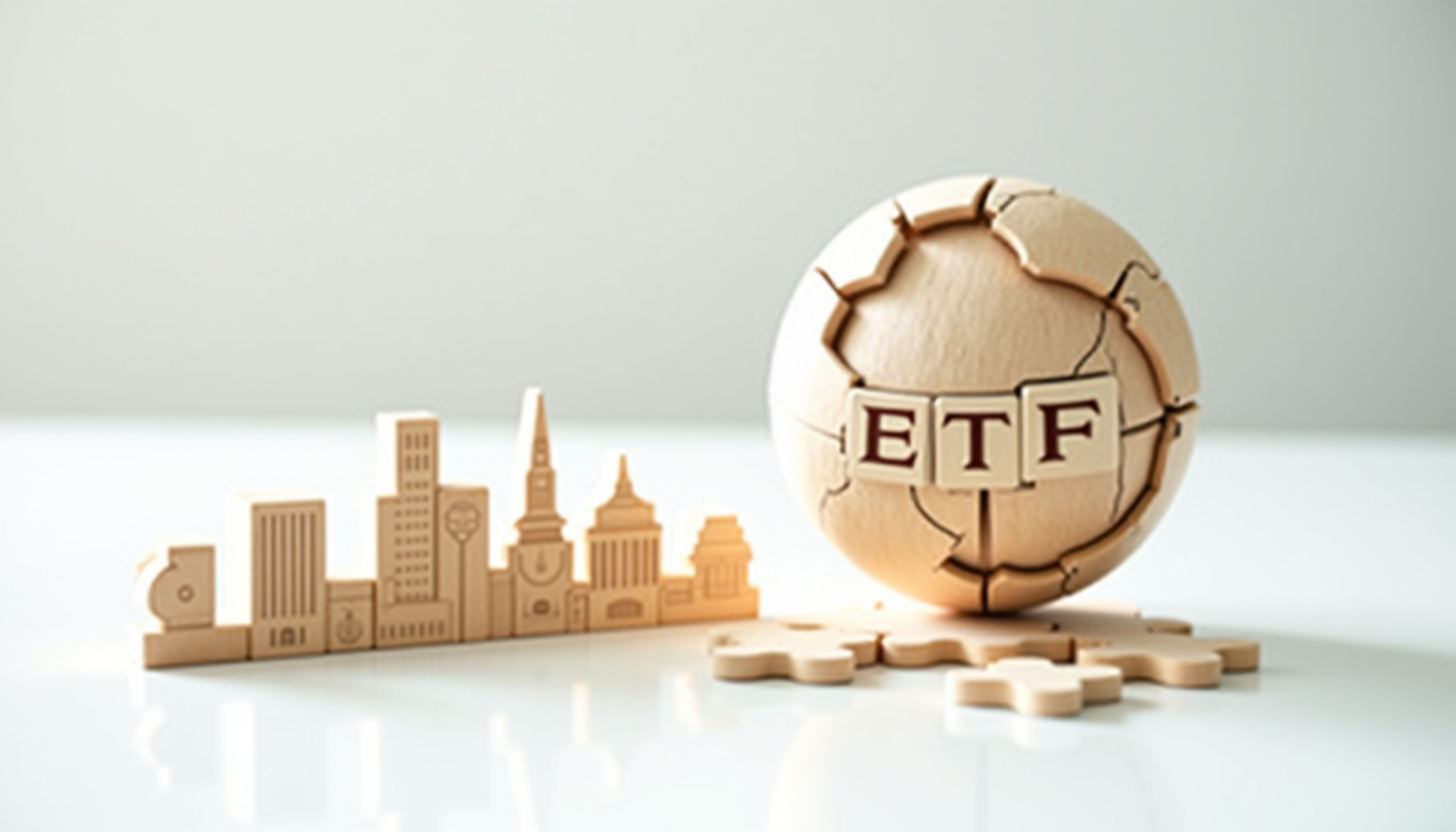 Comparaison visuelle entre un ETF mondial et des actions individuelles